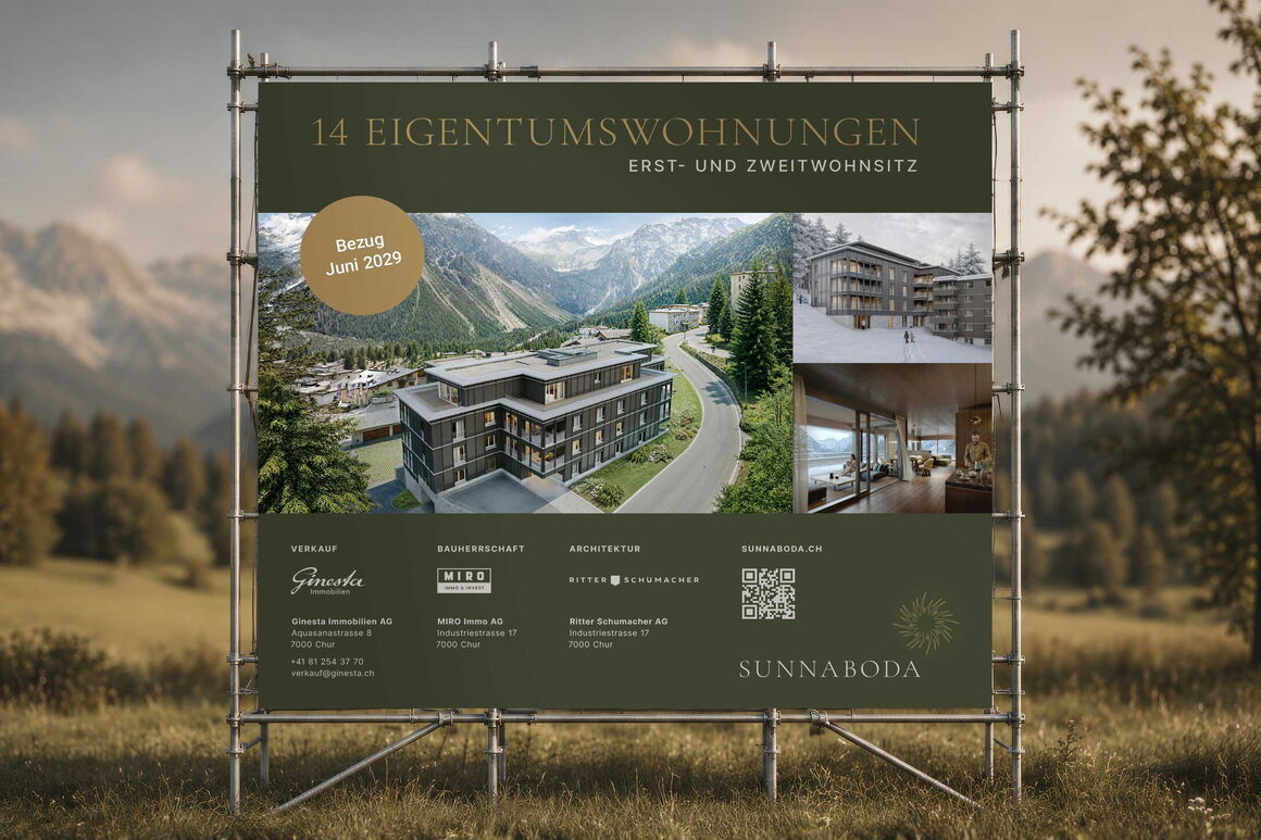 MIRO IMMO AG: Logo, Immobilien Website, Dokumentation, Bautafel