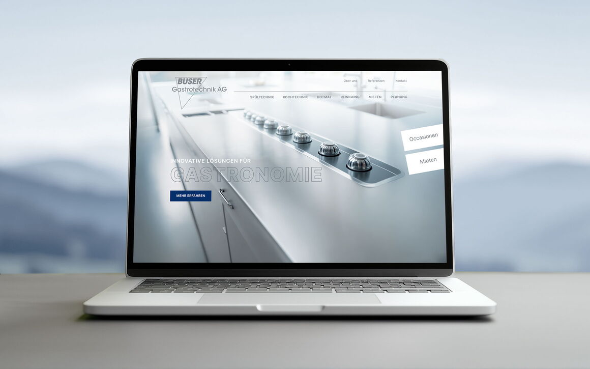 BUSER Gastrotechnik AG, Malans: Website