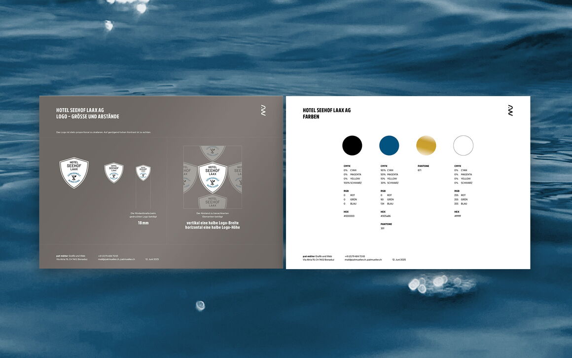 Hotel Seehof Laax AG, Laax: Rebranding, Webdesign