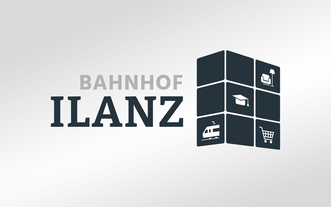 RhB Immobilien AG: Website und Logo Bahnhof Ilanz