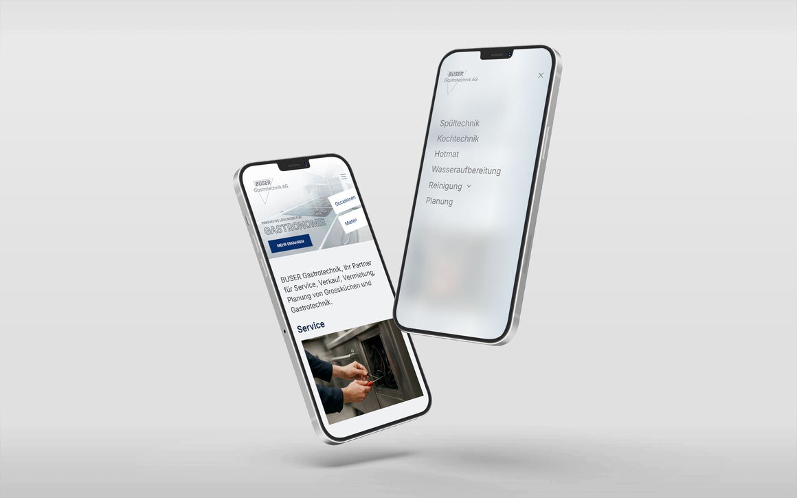 BUSER Gastrotechnik AG, Malans: Website